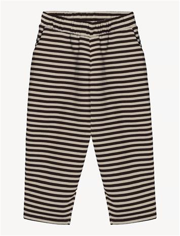 FLIINK Alvin Stripe Pant - COFFEE BEAN / SANDSHELL - 98 – kuva 1/2