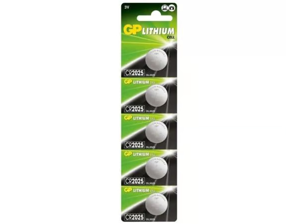 GP-Paristo CR2025 Lithium, 5 kpl
