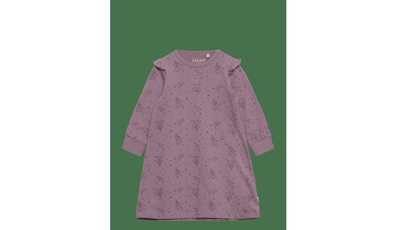 CELAVI Nightdress -Aop - ELDERBERRY - 140 – kuva 1/2