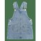 MANGO Short Denim Pinafore - OPEN BLUE - 104 – kuva 1