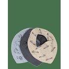 PIPPI Bandana Bib Boy -Aop (3-Pack) - BLUE FOG - One Size