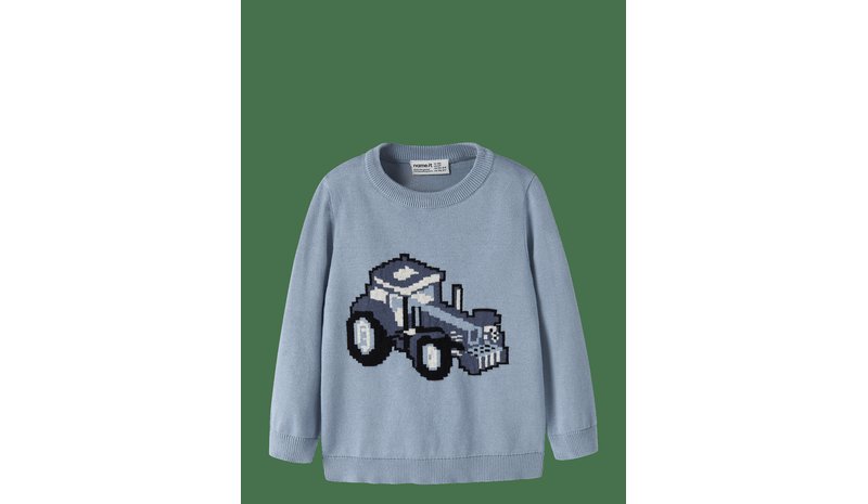 NAME IT Nmmlevon Ls Knit Box - ASHLEY BLUE - 92 – kuva 1/2