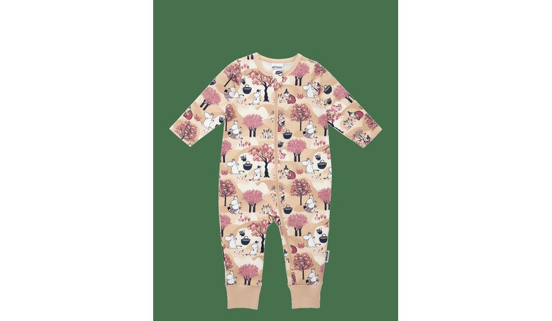 MOOMIN Fruktskörd Pyjamas - BEIGE - 98 – kuva 1/2