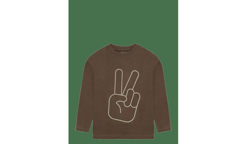 MINYMO T-Shirt Ls - CHOCOLATE CHIP - 122 – kuva 1/3