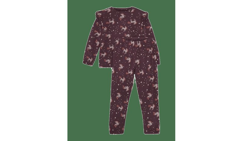 MINYMO Pyjamas Ls Set Aop - HUCKLEBERRY - 104 – kuva 1/2