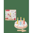 FISHER-PRICE Wooden Cake, Pretend Food Decorating Set For Preschool Kids, 14 Wood Pieces - MULTI COLOR - One Size