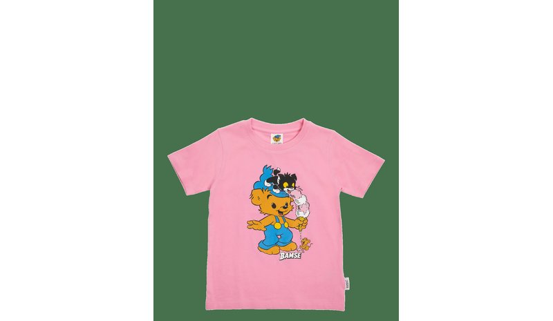BAMSE Glasstrut T-Shirt - PINK - 116 – kuva 1/2