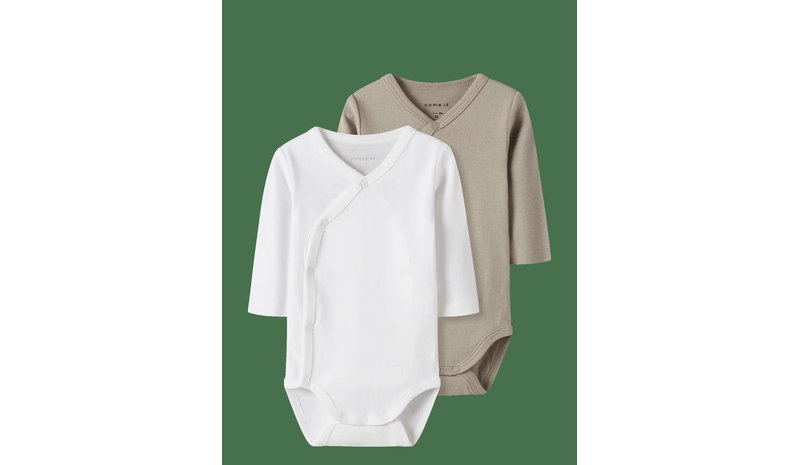 NAME IT Nbnbody 2P Ls Wrap Solid Noos - PURE CASHMERE - 62 – kuva 1/2