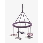 SMALLSTUFF Hanging Mobile, Butterflies, Aubergine/Silver - AUBERGINE - 24X 24X 2 cm