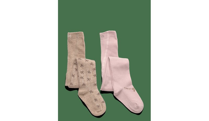 MINYMO Stockings W. Pattern (2-Pack) - SHELL - 56\62 – kuva 1/2
