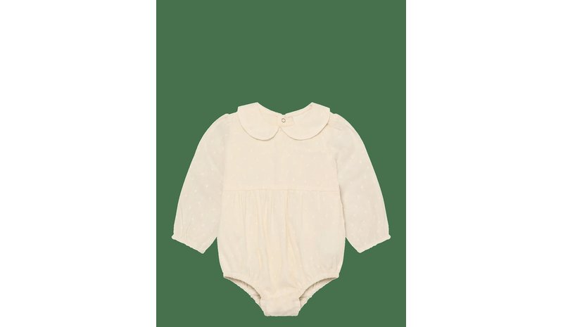 EN FANT Romper Ls Dobby - EGGNOG - 74 – kuva 1/2