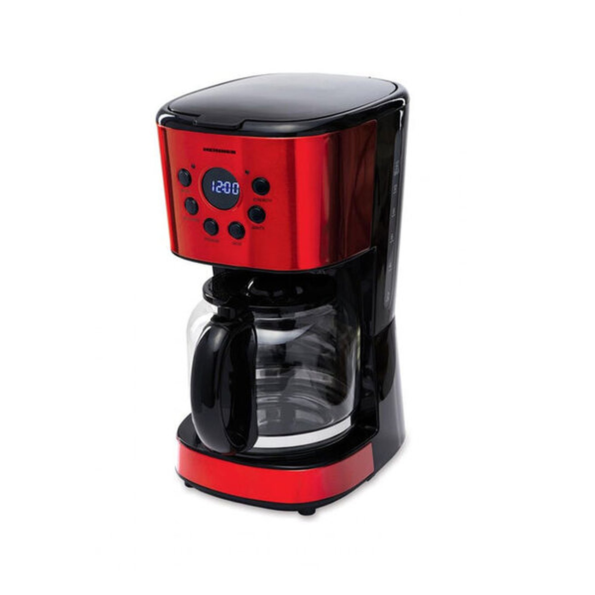 Kahvinkeitin 900W, 1.5L HCM-1500RDIX HEINNER, Sarkana/nerusejoša terauda