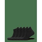 ZEBDIA 5-Pk Ancle Running Socks - BLACK - 43-46