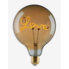 E3LIGHT E3 Led Vintage 920 ""Love"" Base Down Golden Dimmable - GOLDEN - Ø12.5X17.4 cm