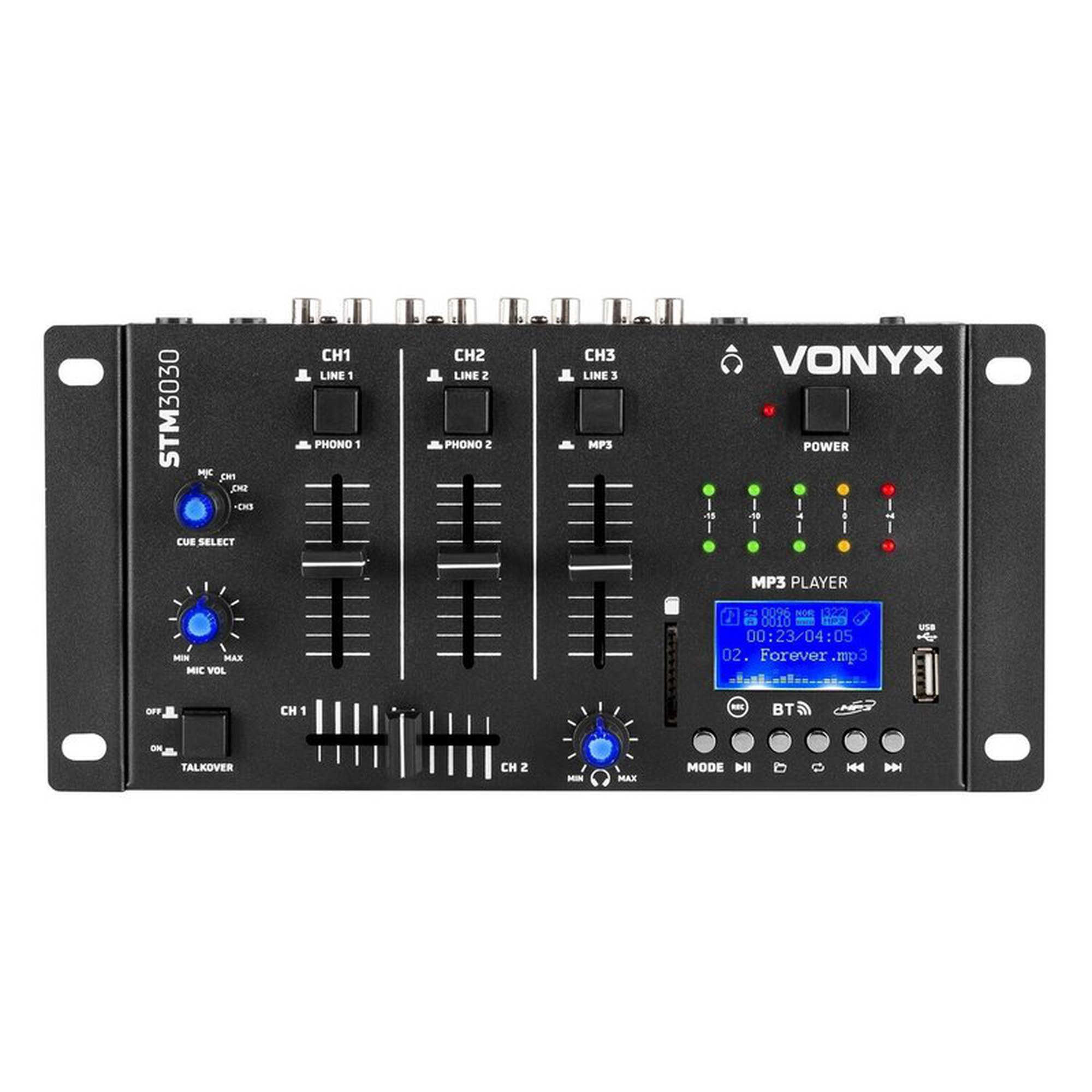 Vonyx STM3030 6-kanavainen mikseri USB/MP3/BT/REC