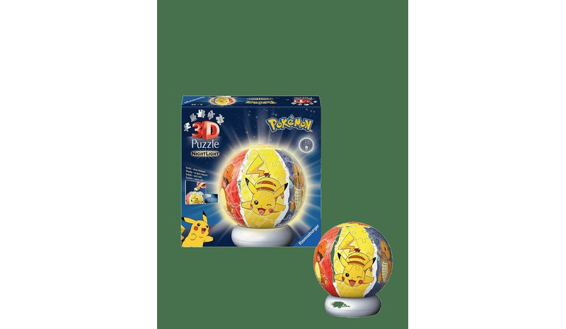 RAVENSBURGER Puzzle-Ball Nightlight Pokémon 72P - MULTI COLOURED - One Size – kuva 1/2
