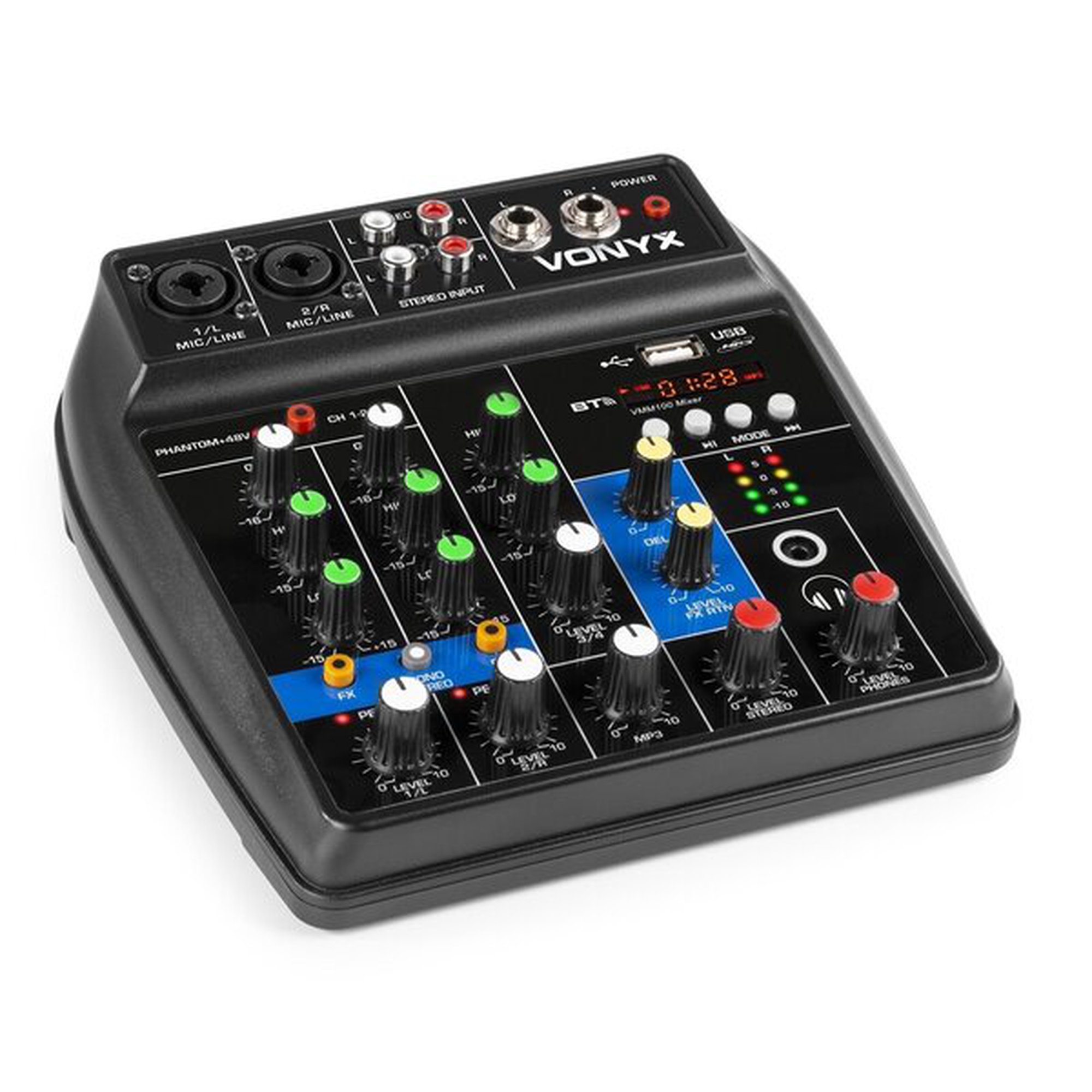 Vonyx VMM100 Audiomikseri USB/BT