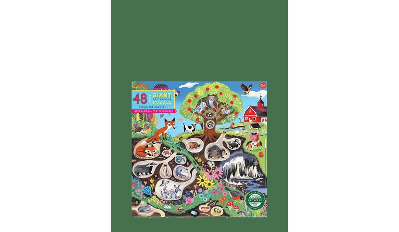 EEBOO Giant Puzzle 48 Pcs - Within The Country - MULTI - One Size – kuva 1/2