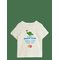MINI RODINI Space Tour Regular Sp Ss Tee - OFF-WHITE - 104/110 – kuva 1