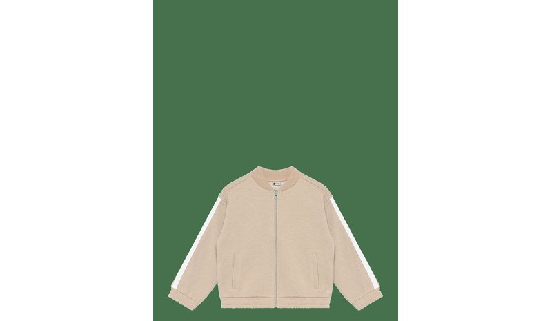 DAILY 7 Sweat Jacket Glitter - LATTE SAND - 98 – kuva 1/2