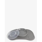 TWISTSHAKE Twistshake Click Mat + Plate 6+M Pastel Grey - PASTEL GREY - One Size