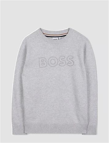 BOSS Pullover - CHINE GREY - 138 – kuva 1/2