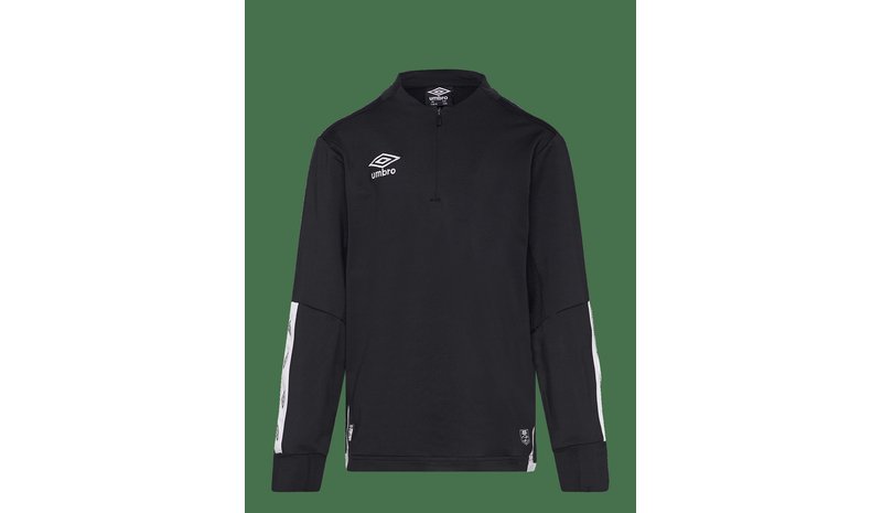 UMBRO Ux Elite Half Zip Jr - BLACK/WHITE - 152 – kuva 1/2