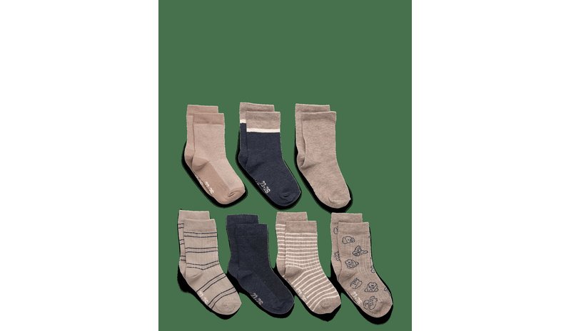 MINYMO Socks W.pattern (7-Pack ) - BLUE NIGHTS - 23\26 – kuva 1/2
