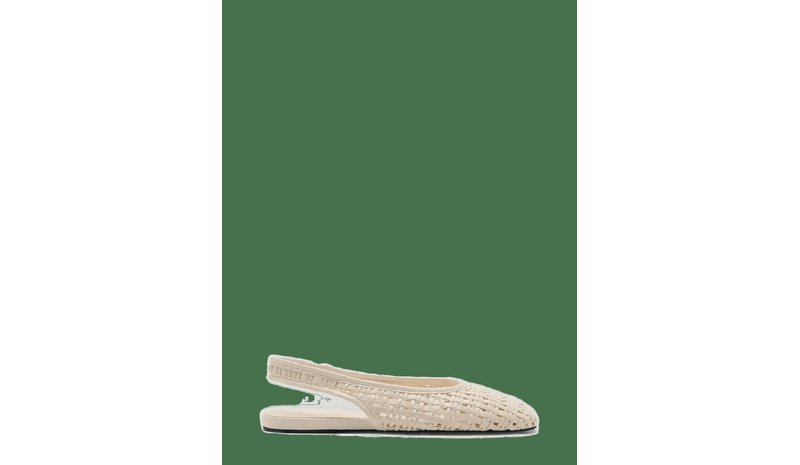 MANGO Braided Backless Ballerina Flat - WHITE - 36 – kuva 1/2