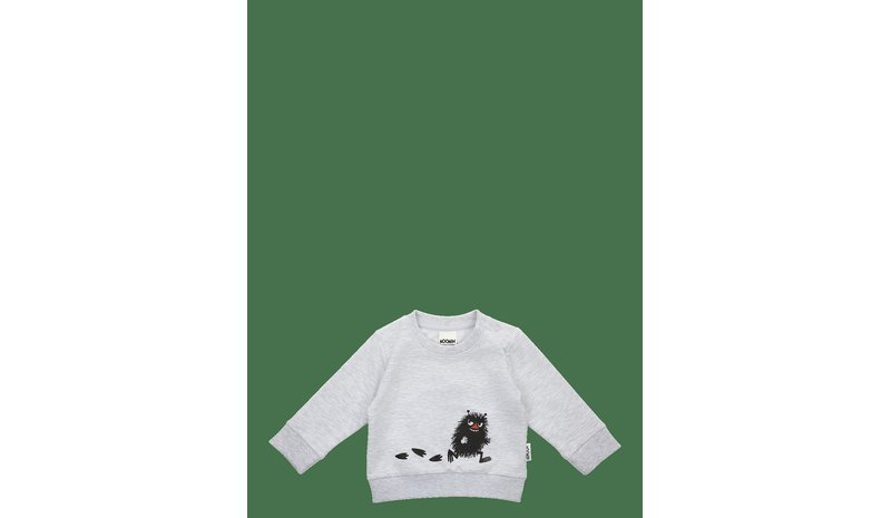MOOMIN Pigg Collegetröja - LIGHT GREY - 86 – kuva 1/2