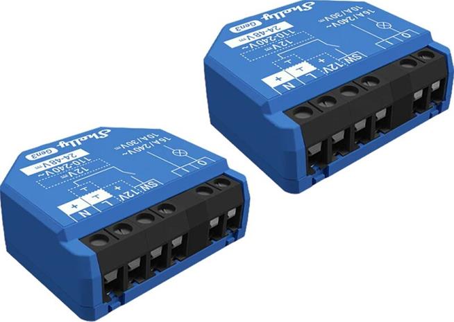 Shelly 1 Gen3 -Wi-Fi-ohjattu älykäs kytkin, 2 kpl – kuva 5/5