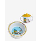 RÄTT START Bamse, Bowl And Cup, Yellow - YELLOW - One Size