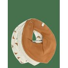 PIPPI Bandana Bib Uni -Aop (3-Pack) - ADOBE - One Size