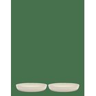 SERAX Plate High White Pepper Black Feast By Ottolenghi Set/2 - WHITE - Ø 22 cm