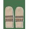 WHEAT Jacquard Mittens Cotta - BROWN - L – kuva 1