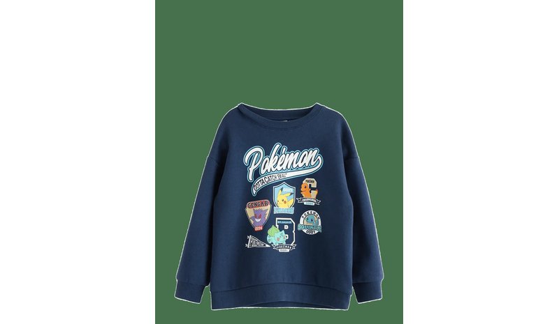 LINDEX Pokémon Sweatshirt With Brushed Inside - DARK BLUE - 122 – kuva 1/2