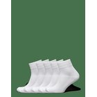 ZEBDIA 5-Pk Basic Running Socks - WHITE - 35-38