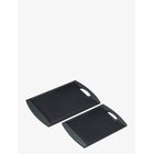 HOLM Cutting Board Plastic 2Ps. - BLACK - One Size