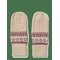 WHEAT Jacquard Mittens Cotta - ROSE - M – kuva 1