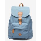 SMALLSTUFF Baggy Back Pack, Cloudy With Leather Star - CLOUDY - 29X 25X 9 cm