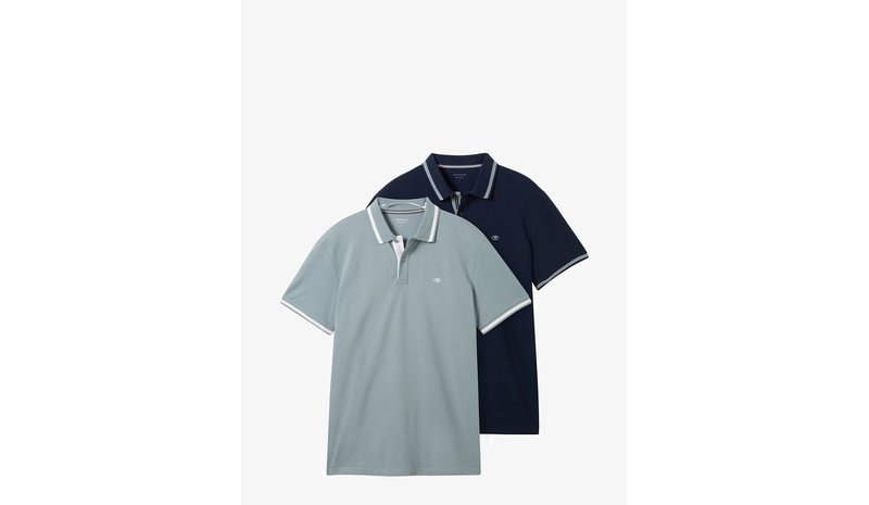 TOM TAILOR Doublepack Polo, Packaging - SKY CAPTAIN BLUE - S – kuva 1/2