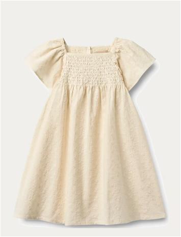 WHEAT Dress S/S Elva - EGGSHELL - 104 – kuva 1/2