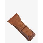 PARKER Leather Pouch Brown For Safety Razors - SADDLE BROWN - One Size