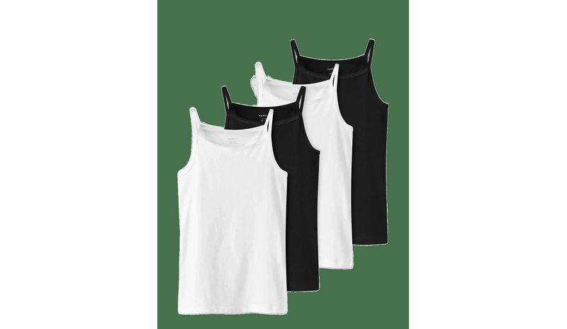 NAME IT Nkfstrap Top 4P Solid Noos - BLACK - 110 – kuva 1/2