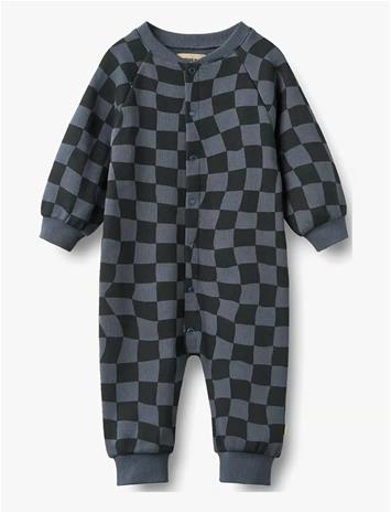 WHEAT Jumpsuit L/S Lilo - NAVY BLUE CHECK - 62 – kuva 1/2