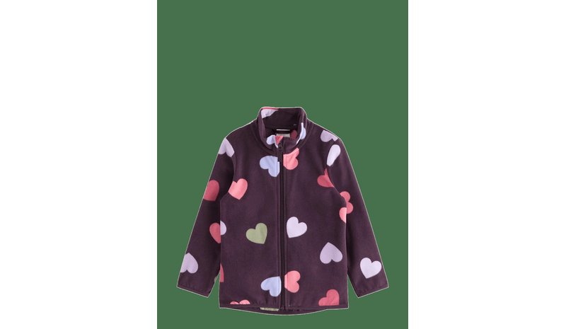 LINDEX Jacket In Microfleece - DARK DUSTY LILAC - 140 – kuva 1/2