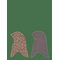 MIKK-LINE 2 Pack Cotton Fullface - Double - LEAF AOP - 122/128 – kuva 1