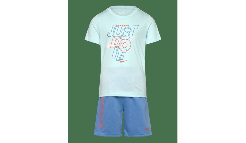 NIKE Nike Knit Short Set - BLUE BEYOND - 110/116 – kuva 1/3
