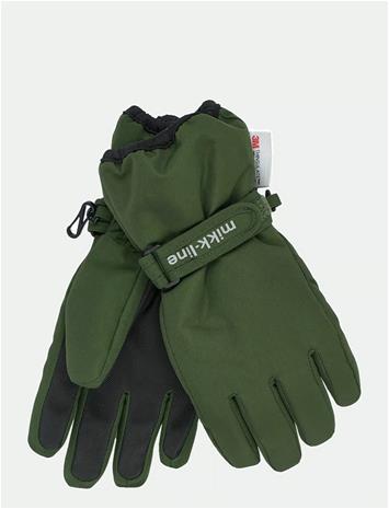 MIKK-LINE Polyester Gloves - KOMBU GREEN - 110/116 – kuva 1/2