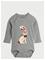 MINI RODINI Rabbit Application Ls Body - GREY MELANGE - 68/74 – kuva 1